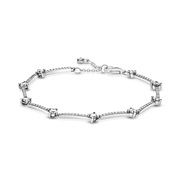 *Pandora armbånd med klare zirkonia sølv (16 cm)