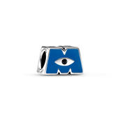 *Pandora DISNEY PIXAR Monsters, Inc. Logo charm sølv m. emalje