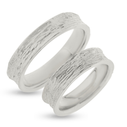 Billede af Vielses & Forlovelses ringe, hulkilet br.5,0 mm. 14 kt. hvg.