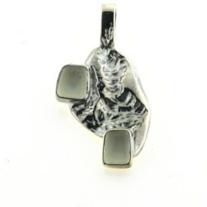 Billede af Tand vedhæng m. 2 tænder 925 s. 