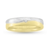 Billede af Collector yderring brillant 0,01 w/vs. 2 yderringe 14 kt. + 14 kt. hvg. (loddet fast sammen)