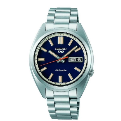 Billede af Seiko 5 Sports Automatic ur stål lænke blå skive 37mm 10bar