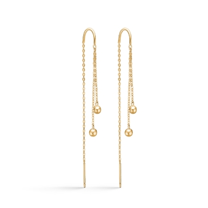 Billede af Mads Z "Alba" øreringe 8 kt. guld