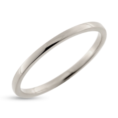 Billede af Garderring blank, bredde 1,6 mm, tyk 1,7 mm 925s