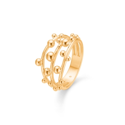Billede af Mads Z "Bubbles" ring 14 kt. guld (str. 50-60)