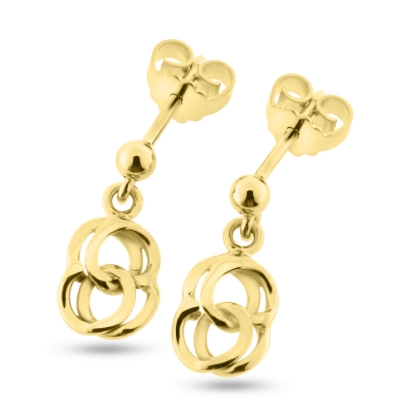 Billede af Ørehængere "Bismark" i guld