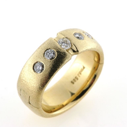 Billede af Gigt ring (kan åbnes) med 5 brill. 14 kt.