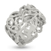 Billede af Ring med udsavninger, br. ca. 11,0 mm, tyk. 2,0 mm. 925s.