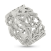 Billede af Ring med udsavninger, br. ca. 11,0 mm, tyk. 2,0 mm. 925s.
