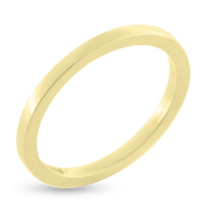 Billede af Garderring,bredde 1,6 mm., tyk. 1,8 mm. 925s. forgyldt