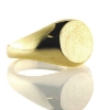 Billede af Ring massiv lukket bund, rundplade 8 kt. (pladering) facon + 9,1 gr.
