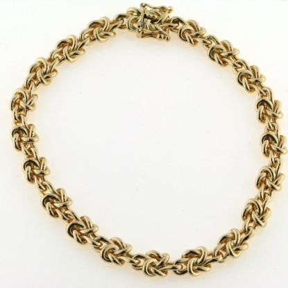 Billede af Armbånd knude bredde 6,2 mm 18,5cm 14 kt.