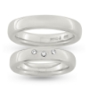 Billede af Vielses & Forlovelses ringe, damer. brill 0,03 w/si profil oval ca. 4,6*2,7mm 925s