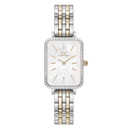 Billede af Daniel Wellington Quadro Bezel dameur stål/gulddoublé 26mm