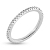 Billede af By Pind ring sølv rhodineret med zirkoniasten str. 52