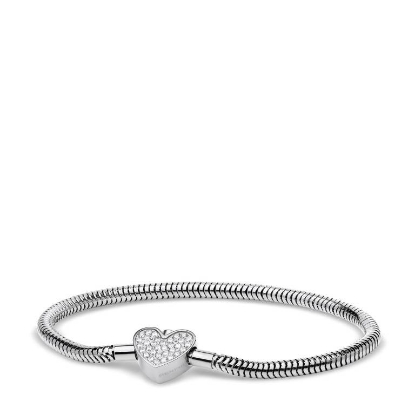 Billede af Bering armbånd Arctic Symphony stål m. sten (170-210mm)