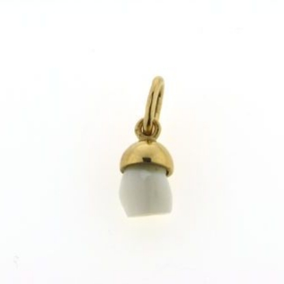 Billede af Tand vedh.(mælketand) 8 kt. fac. 0,7 gr. (prisen er excl. guld)