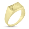 Billede af Herrering m. lukket bund råguld i hjørne 8 kt.