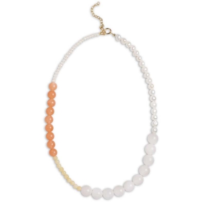 Billede af *ENAMEL Copenhagen Tahlia halskæde forgyldt sølv m. fvp + ædelsten (40 + 5cm)