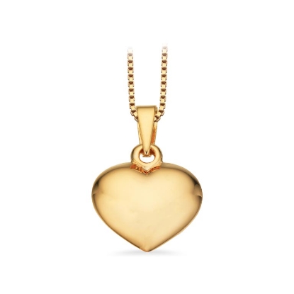 Billede af Hjerte glat 11 x 13 mm. sølv fg.