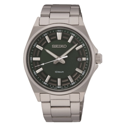 Billede af Seiko Classic Dress herreur stål grøn skive safirglas 40mm 10ATM