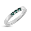 Billede af Alliance ring 3* smaragd a ca. 0,06 ct. 14 kt. hvg.