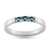 Billede af Alliance ring 3* smaragd a ca. 0,06 ct. 14 kt. hvg.