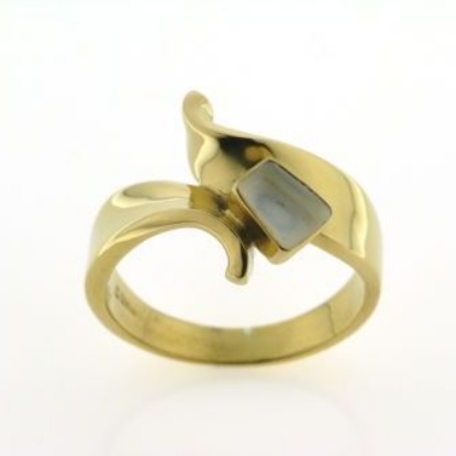 Billede af Tand ring m. 1 tand 8 kt. facon 6,7 gr