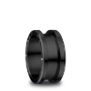 Billede af Bering ring Arctic Symphony børstet sort stål - str. 60 (9)