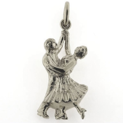 Billede af Vedhæng "dansende par" hj. 30 mm. (danser) 925s.