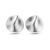 Billede af Øreclips rund, overflade sand, dia. 22,5 mm.  14 kt. hvg.