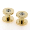 Billede af 1 par ørestikkere, brillanter a 0,75 w/vs. gevind (piercing)14 kt.