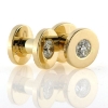 Billede af 1 par ørestikkere, brillanter a 0,75 w/vs. gevind (piercing)14 kt.