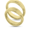 Billede af Vielses/forlovelses ringe bølget, massive 14 kt.