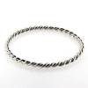 Billede af Armring snoet tråd, 2*1,75 mm. 925s. oxyd