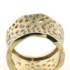 Billede af Ring udsavninger og blomster isat 5 brillanter a 0,04 + 128 a 0,01 w/vs. 14 kt.