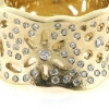 Billede af Ring udsavninger og blomster isat 5 brillanter a 0,04 + 128 a 0,01 w/vs. 14 kt.
