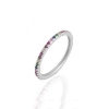Billede af WiOGA Regnbue ring sølv str. 58