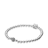 Billede af Pandora Beads & Pavé armbånd sølv cubisk zirkonia 17cm