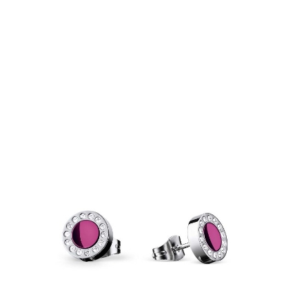 Billede af Bering Arctic Symphony øreringe stål m. lilla farve