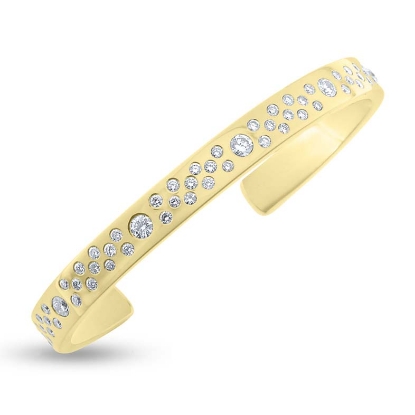 Billede af Armring fattet med 95 brillanter 14 kt.