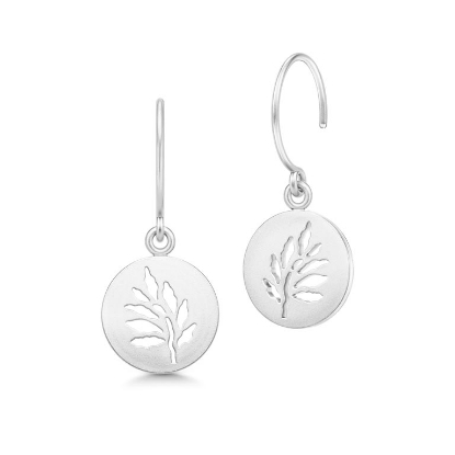 Billede af Julie Sandlau øreringe Signature sølv rhod