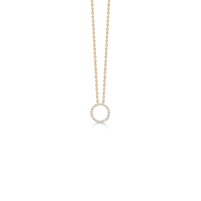 Billede af Mads Z "Diamond Halo" vedhæng 14 kt m. 0,13 ct w/si brillanter ekskl. kæde