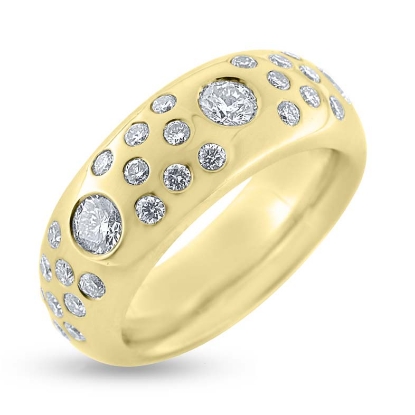 Billede af Ring fattet med 26 brillanter 14 kt.