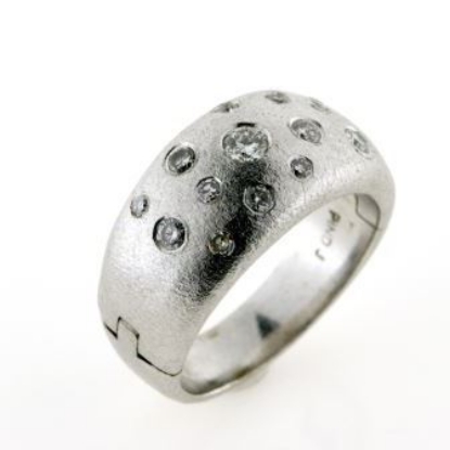 Billede af Gigt ring (kan åbnes) med 14 brill. 14 kt. hvg.