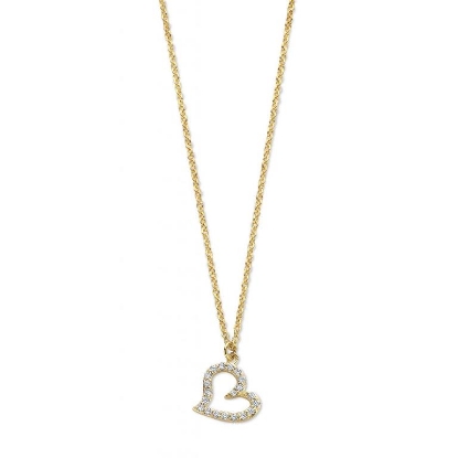 Billede af Spirit Icons Youth halskæde forgyldt sølv 45 cm m. cz