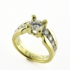 Billede af Ring med brill. 0,25 ct. + 8 brill. 14 kt.