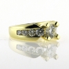Billede af Ring med brill. 0,25 ct. + 8 brill. 14 kt.