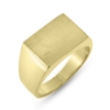 Billede af Ring massiv lukket bund, rek. plade 14 kt. facon + 21,0 gr. (prisen er excl. guld)