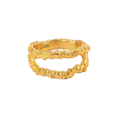 Billede af Hultquist Savannah Ring sølv forgyldt (str 50-55)